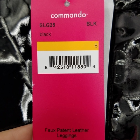 Commando Faux Patent Leather Leggings in Black Size Small NEW WITH TAGS - Picture 5 of 6